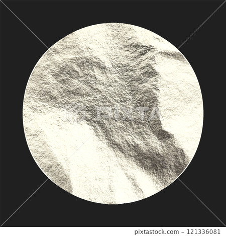 Silver foil, shiny handmade circle. Golden glittering texture, pattern. Luxury shining hand drawn background. Wedding, greeting card decoration elements. Modern minimalist art. Vector illustration Silver foil, shiny handmade circle. Golden glittering texture, pattern. Luxury shining hand drawn background. Wedding, greeting card decoration elements. Modern minimalist art. Vector illustration 121336081