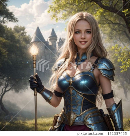 可愛的女性肖像 121337435