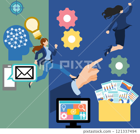 Business marketing illustration 121337494