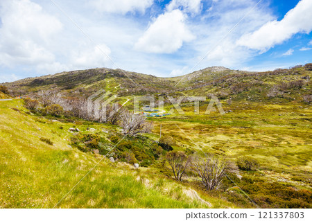 Perisher Village During Summer in Australia 121337803