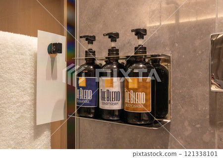 A beautiful bathroom in a guest room at Mesm Tokyo, a luxury hotel located in Waters Takeshiba near Hamamatsucho Station and Takeshiba Station. A beautiful bathroom in a guest room at Mesm Tokyo, a luxury hotel located in Waters Takeshiba near Hamamatsucho Station and Takeshiba Station. 121338101