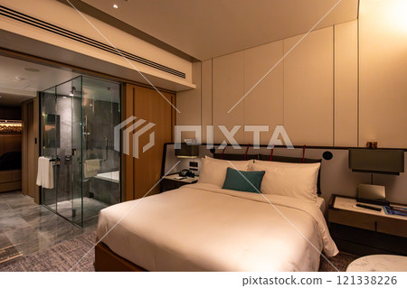 The bathroom seen from a beautiful room at Mesm Tokyo, a luxury hotel located in Waters Takeshiba near Hamamatsucho Station and Takeshiba Station The bathroom seen from a beautiful room at Mesm Tokyo, a luxury hotel located in Waters Takeshiba near Hamamatsucho Station and Takeshiba Station 121338226