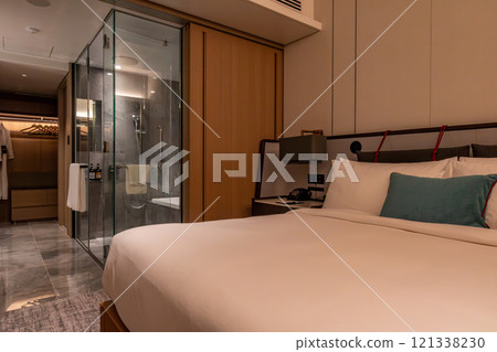 The bathroom seen from a beautiful room at Mesm Tokyo, a luxury hotel located in Waters Takeshiba near Hamamatsucho Station and Takeshiba Station 121338230