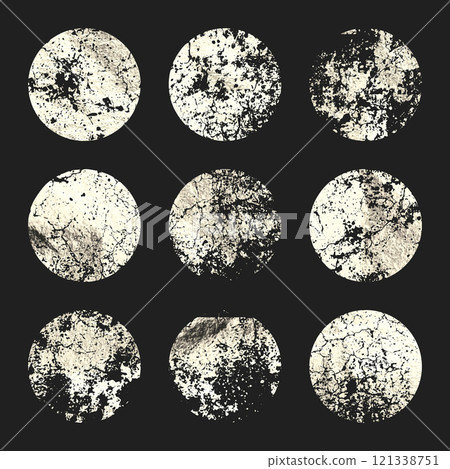 Grunge silver foil, shiny handmade circles. Golden glittering texture, pattern. Luxury shining hand drawn background. Wedding, greeting card decoration elements. Modern art. Vector illustration Grunge silver foil, shiny handmade circles. Golden glittering texture, pattern. Luxury shining hand drawn background. Wedding, greeting card decoration elements. Modern art. Vector illustration 121338751