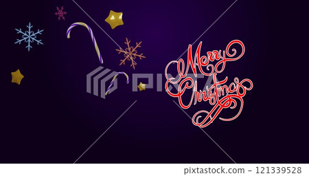 Image of christmas greetings text and decorations Image of christmas greetings text and decorations 121339528