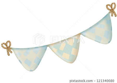 Baby shower cute element set, for baby boy, hand drawn ,decoration for baby shower invitation.  121340080