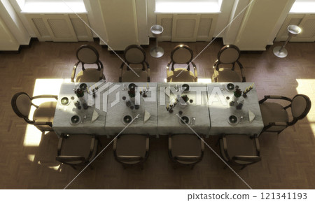 residential interior visualization, 3D illustration, cg 121341193