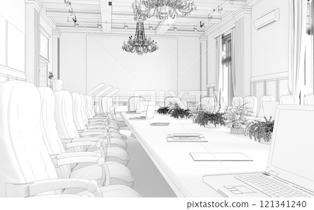 hall, hotel lobby, interior visualization, 3D illustration hall, hotel lobby, interior visualization, 3D illustration 121341240