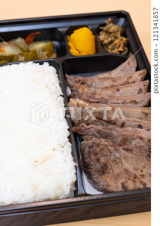 Delicious beef tongue lunch box Delicious beef tongue lunch box 121341857