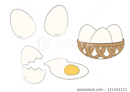 Set of various eggs Set of various eggs 121342123