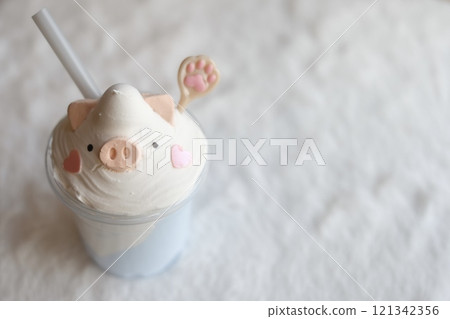 Homemade Fake Frappuccino Sweets Deco 121342356