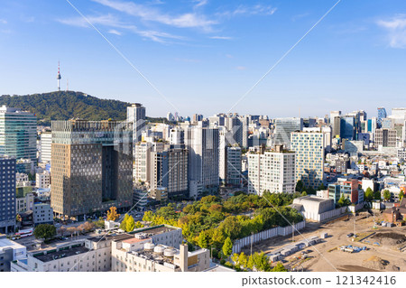 Dongdaemun streetscape in Seoul, South Korea 121342416