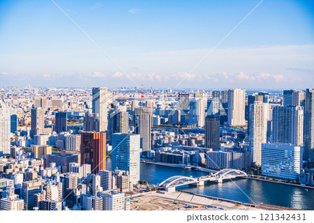 [Tokyo] View of the Sumida River and Kachidoki area 121342431