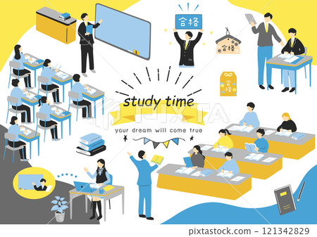 Student studying 121342829