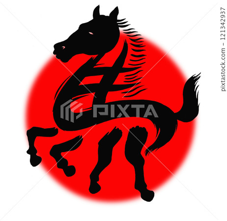 2026 Year of the Horse, New Year's card parts illustration creative character png 2026 Year of the Horse, New Year's card parts illustration creative character png 121342937
