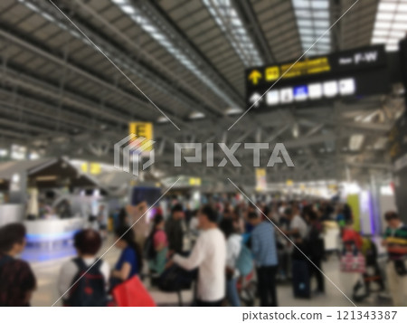 Airport Blurred Background Airport Blurred Background 121343387