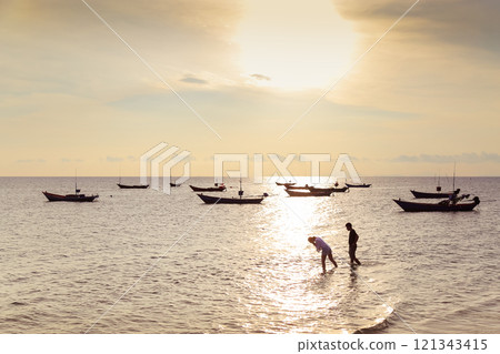 Sunset at the sea 121343415