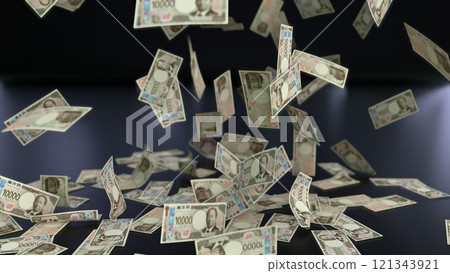 一萬日元鈔票從天而降 一萬日元鈔票從天而降 121343921