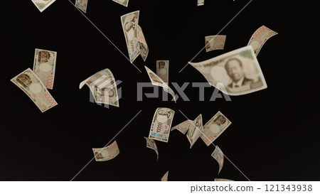 10,000 yen bills falling from the sky 10,000 yen bills falling from the sky 121343938