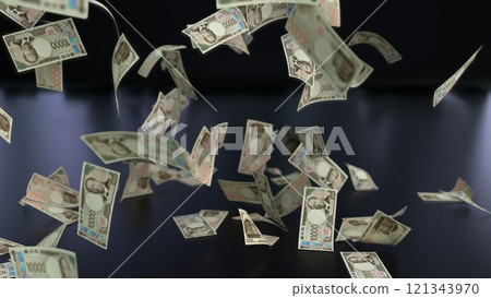 一萬日元鈔票從天而降 一萬日元鈔票從天而降 121343970