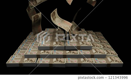 一萬日元鈔票從天而降 一萬日元鈔票從天而降 121343996