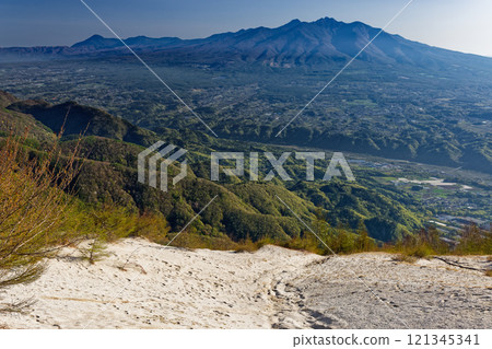 The Yatsugatake mountain range as seen from Mt. Hinata and Gangawala 121345341