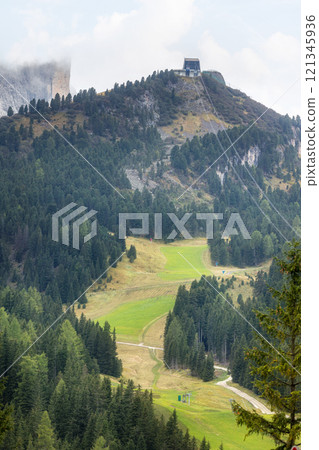 Sella Pass, Italian Alps, Dolomites, Italy 121345936