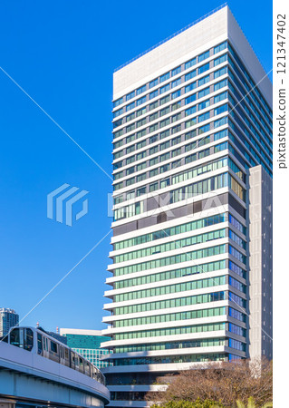 萬豪涉外豪華飯店Mesm Tokyo所在的Waters Takeshiba Tower大樓外觀 121347402