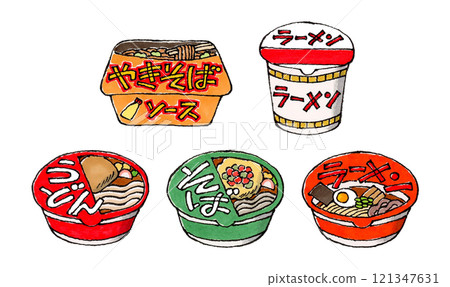 Cup noodle set 121347631