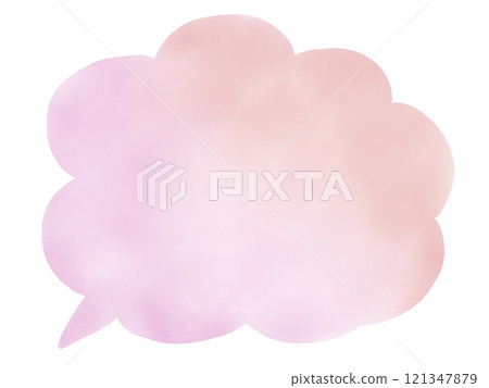 語音氣泡:水彩風格粉紅手繪語音氣泡 語音氣泡:水彩風格粉紅手繪語音氣泡 121347879