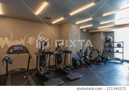Fitness at Mesm Tokyo, a luxury hotel located in Waters Takeshiba near Hamamatsucho Station and Takeshiba Station 121348172