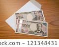 Stock photo of new and old 10,000 yen bills 121348431