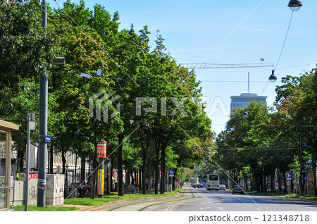 奧地利首都維也納美麗的城市景觀 奧地利首都維也納美麗的城市景觀 121348718