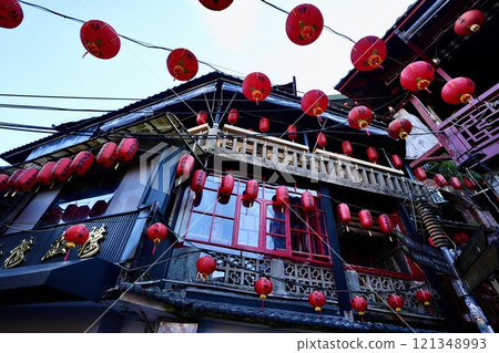 Streets of Jiufen (Ruifang District, New Taipei City, Taiwan) 121348993