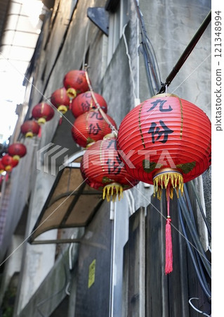 Streets of Jiufen (Ruifang District, New Taipei City, Taiwan) 121348994