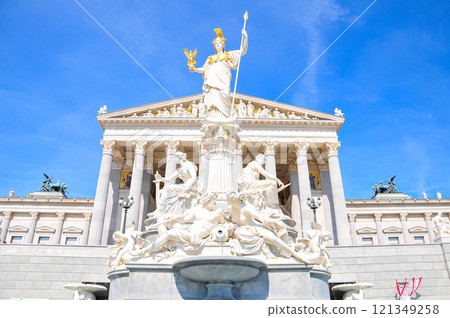 Beautiful parliament building in Vienna, the capital of Austria Beautiful parliament building in Vienna, the capital of Austria 121349258