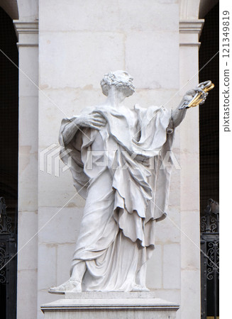 St. Peter statue at Salzburg Cathedral, Austria 121349819