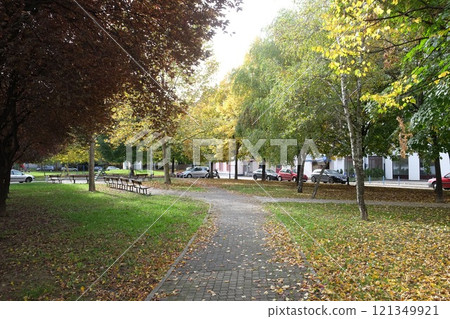 Park in Malesnica residential area, Zagreb, Croatia Park in Malesnica residential area, Zagreb, Croatia 121349921