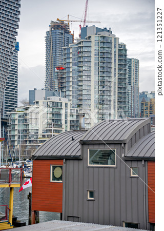 House on the water with view at downtown of Vancouver, Canada House on the water with view at downtown of Vancouver, Canada 121351227