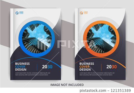 Modern business annual report cover page design templates Modern business annual report cover page design templates 121351389