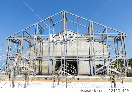 Building view of the Kaohsiung Port Warehouse No.2 in Taiwan. It's located in the Port of Kaohsiung. 121351439