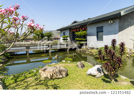 The architectural landscape of Meinong Hakka Cultural Museum in Kaohsiung, Taiwan. It is one of the famous attractions in Kaohsiung. The architectural landscape of Meinong Hakka Cultural Museum in Kaohsiung, Taiwan. It is one of the famous attractions in Kaohsiung. 121351482