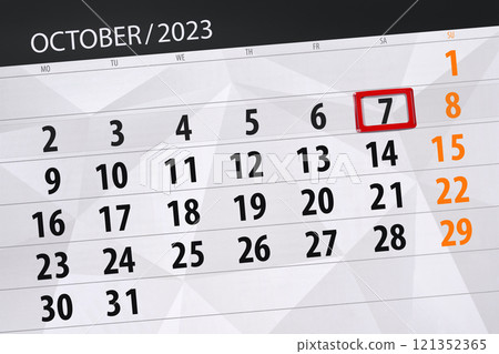 Calendar 2024, deadline, day, month, page, organizer, date, December, saturday, number 7 121352365