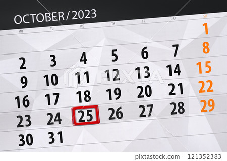 Calendar 2024, deadline, day, month, page, organizer, date, December, wednesday, number 25 121352383