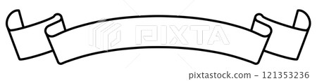 Ribbon style copy space Ribbon style copy space 121353236