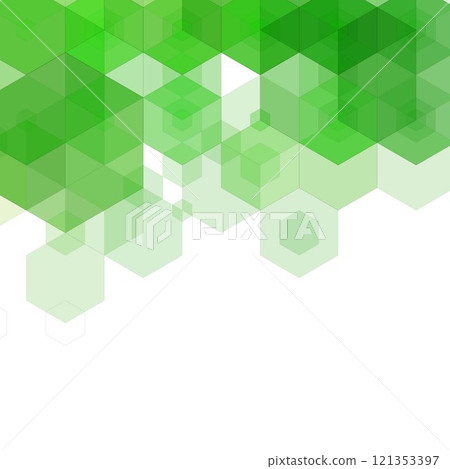 Green hexagon abstract background. Geometric pattern. Eps 10 Green hexagon abstract background. Geometric pattern. Eps 10 121353397