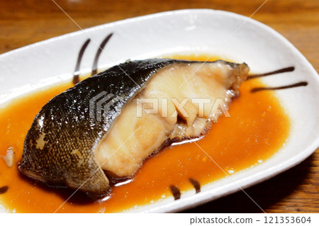 Delicious simmered black cod Japanese food image Delicious simmered black cod Japanese food image 121353604