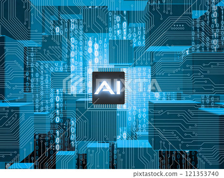 藍色網路數位背景影像 121353740