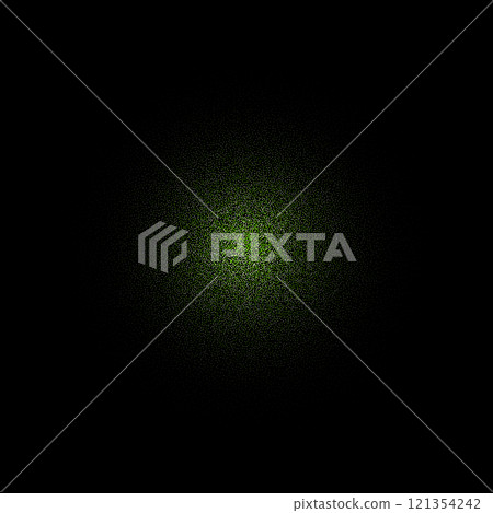 Colorful explosion of colors graphics on black background. green shine, shimmer. Eps 10 121354242