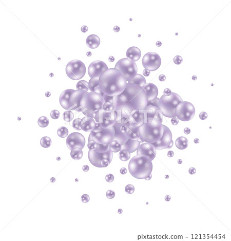 Banner with realistic colorful balls, arranged according to the colors of the rainbow and letters vitamins. Abstract background. Vector illustration. Abstract background. Vector photo frame. Colored b 121354454